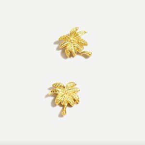 J.Crew Demi Fine Gold Critter Palm Tree Earrings